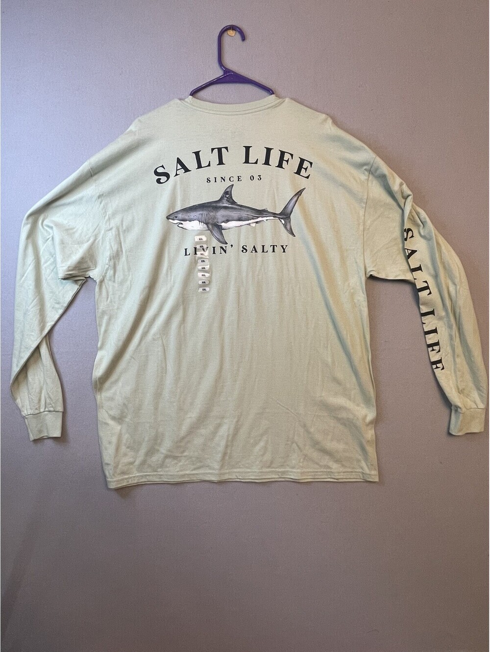Salt Life Mens Jaws of Steel Graphic Long Sleeve T-Shirt - XXL